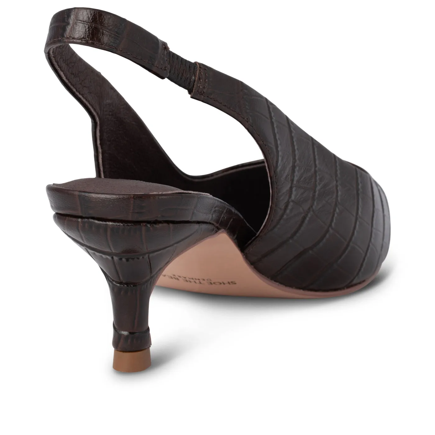 Maxine Croco - Chocolate sold by Shoe The Bear product image thumbnail 3