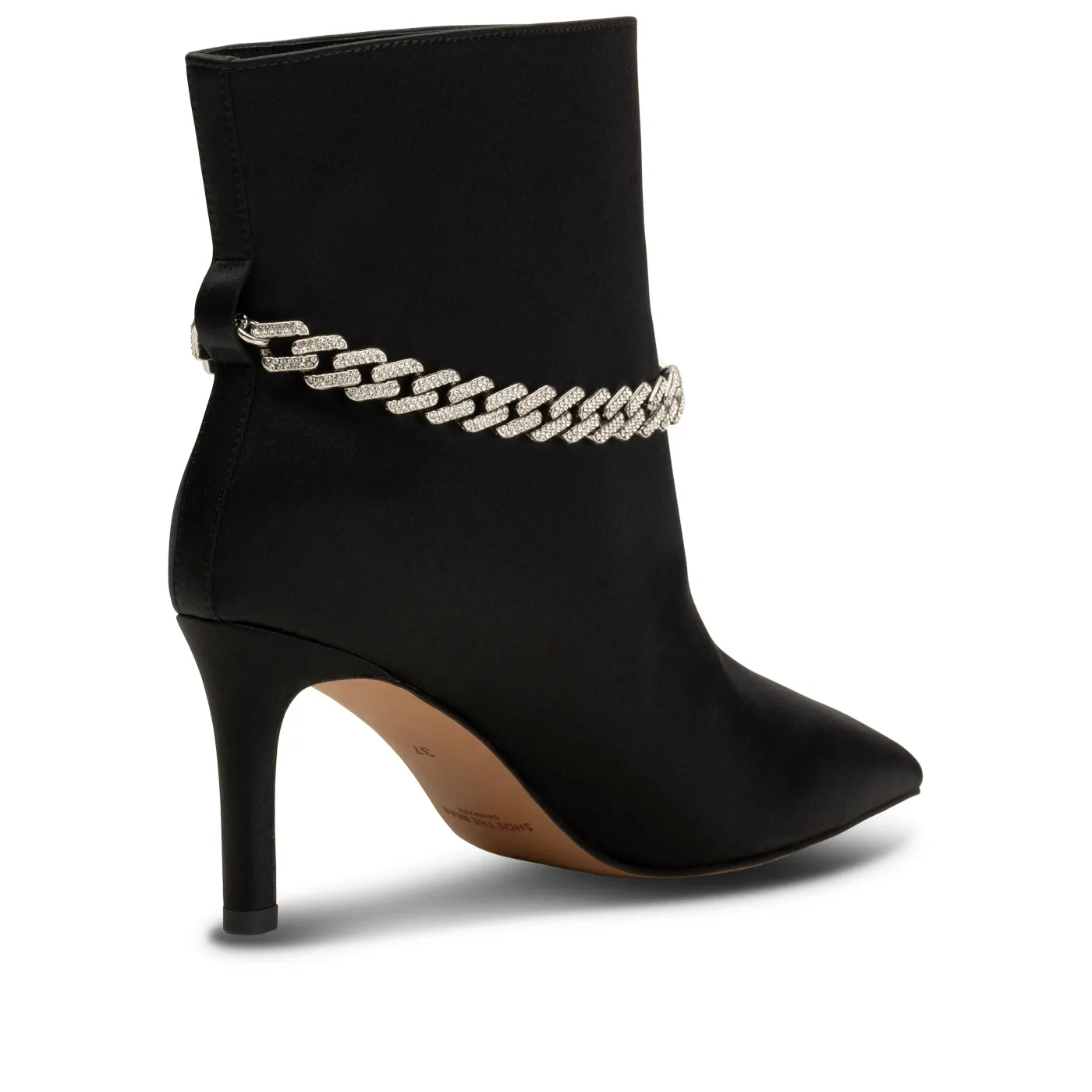 Harper Chain Bootie Satin - BLACK sold by Shoe The Bear product image thumbnail 3