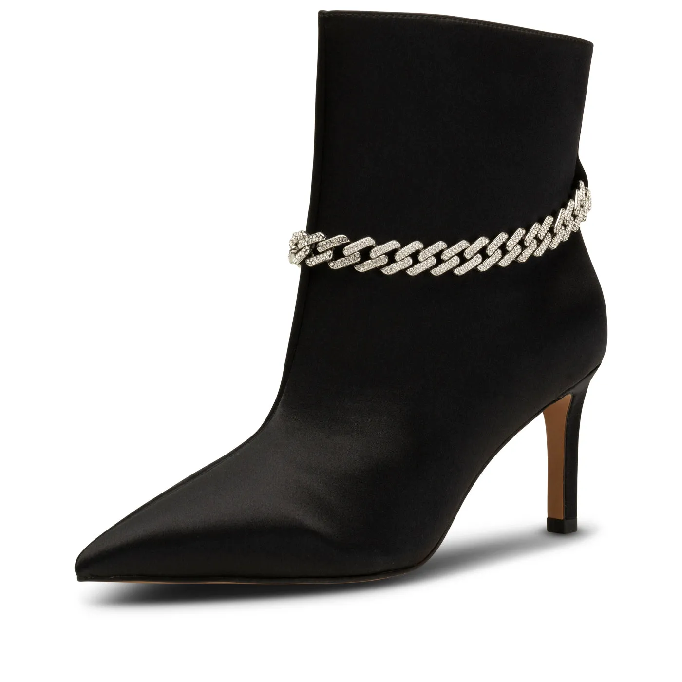 Harper Chain Bootie Satin - BLACK sold by Shoe The Bear product image thumbnail 2