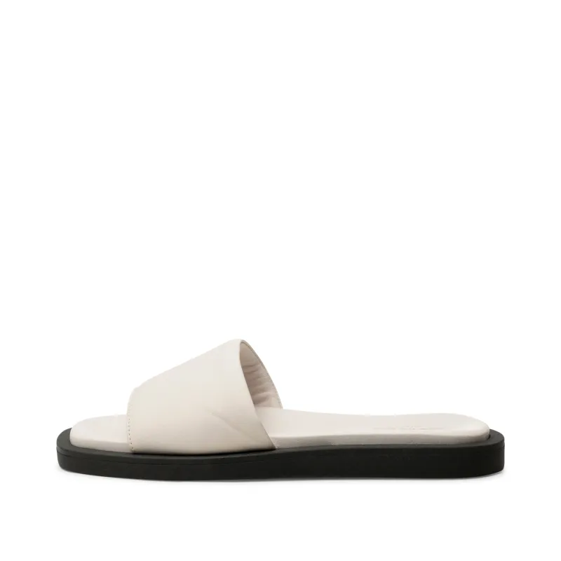 Krista mule leather - OFF WHITE sold by Shoe The Bear