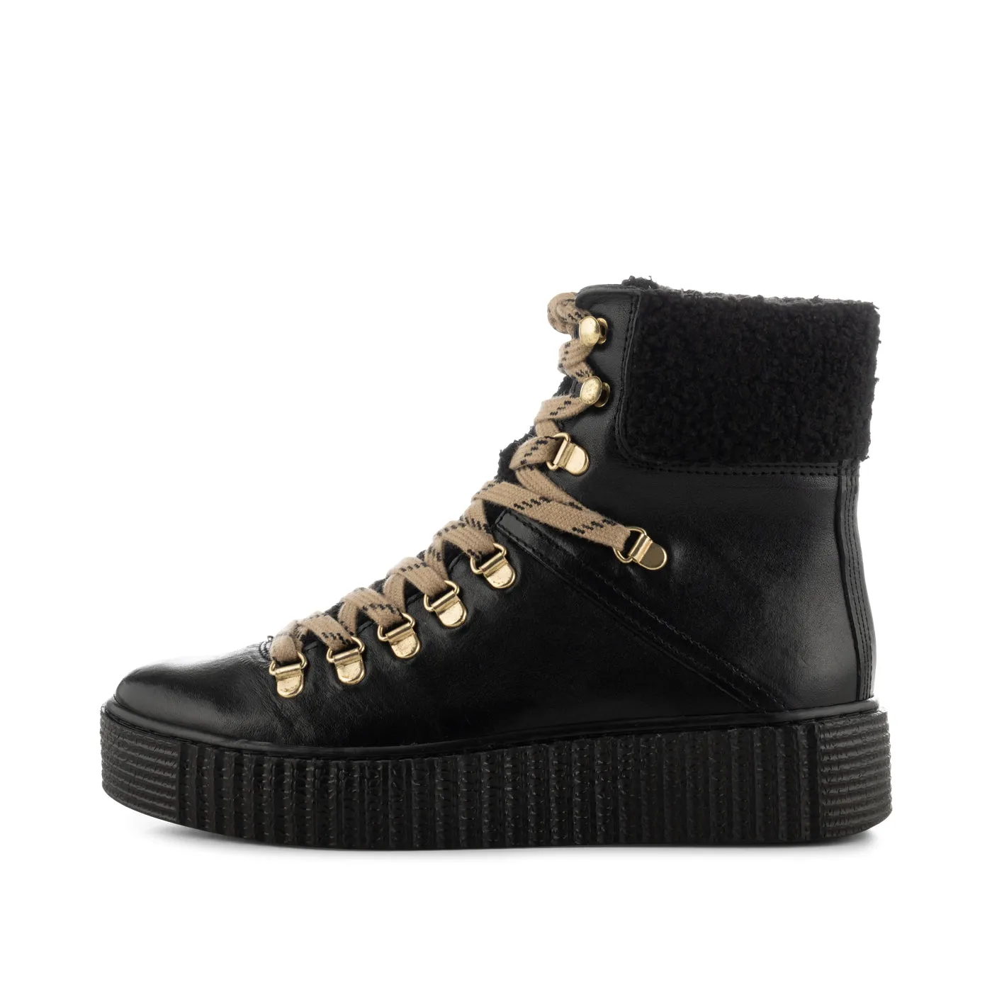 Agda boot leather warm - BLACK sold by Shoe The Bear