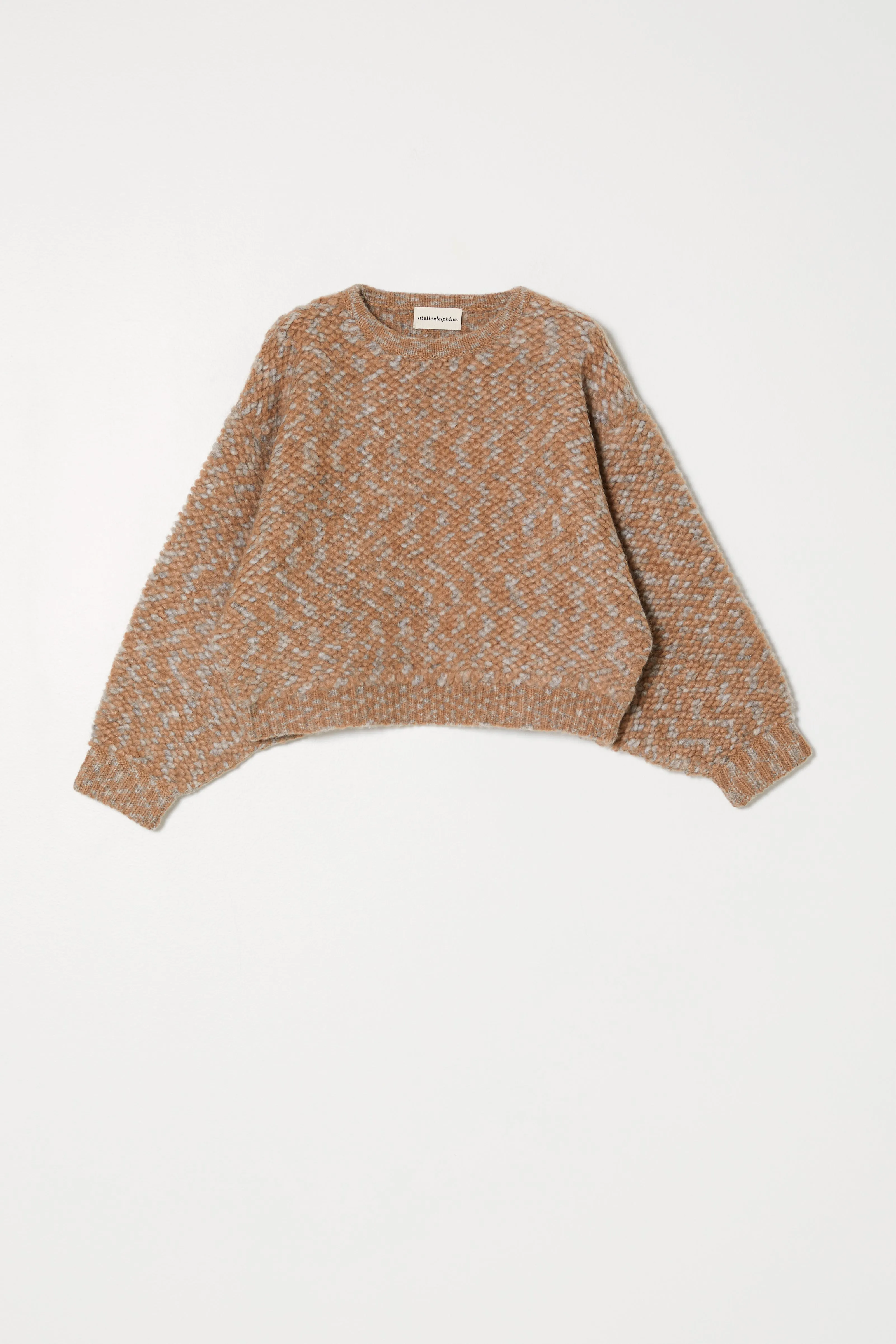 Balloon Sleeve Sweater in French Terry Alpaca sold by Atelier Delphine product image thumbnail 5