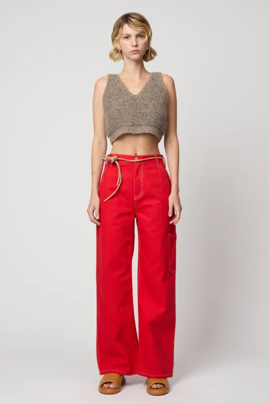 CROPPED TOP IN FRENCH TERRY sold by Atelier Delphine