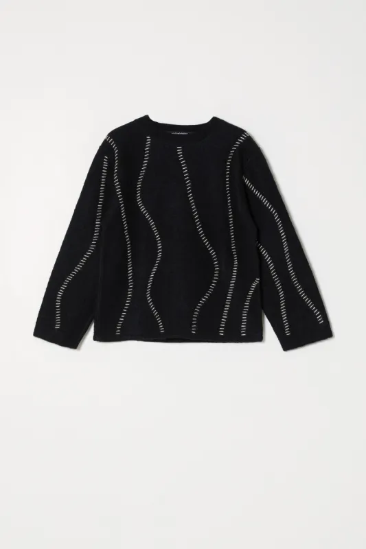 Etta Baby Alpaca Hand Whipstitched Top made by Atelier Delphine