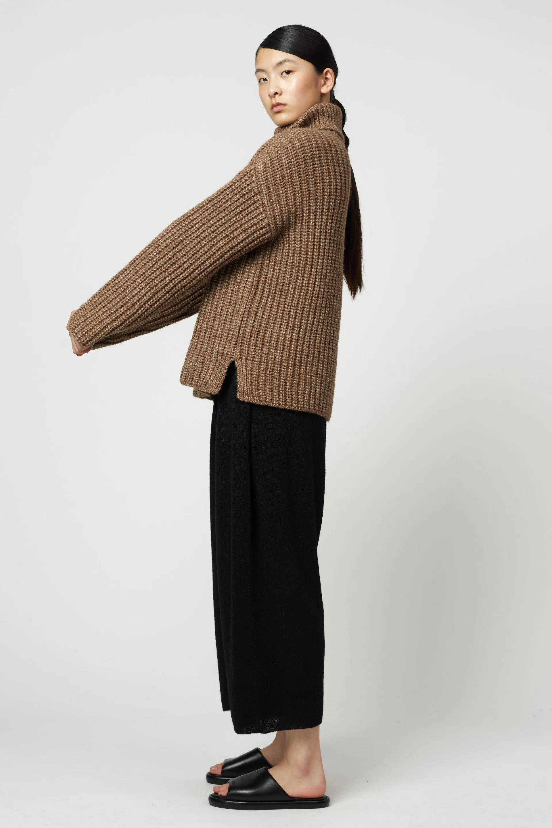 Rib Turtleneck Sweater in Alpaca Pima Blend sold by Atelier Delphine product image thumbnail 3