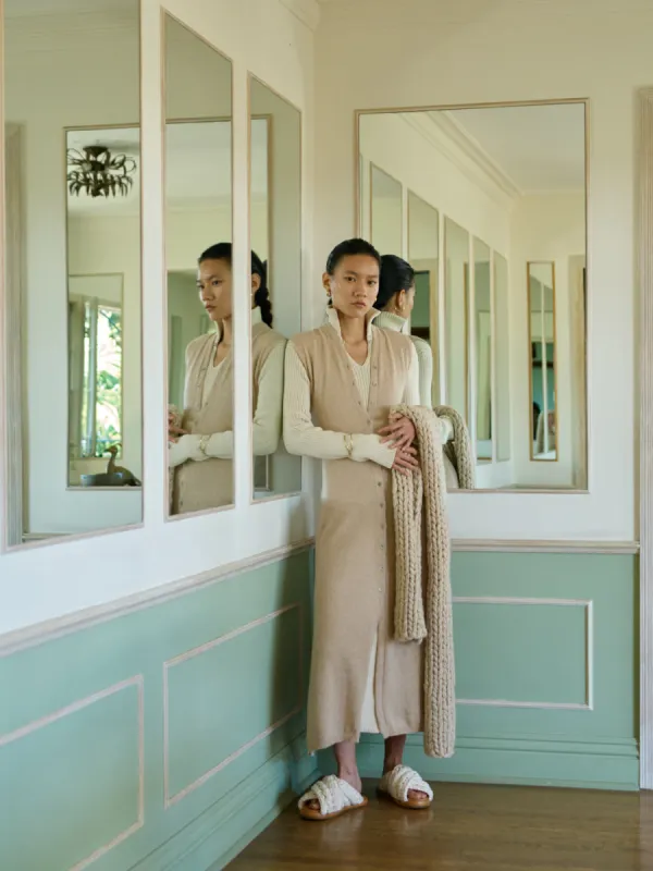 Hand Braided Soft Wool Scarf made by Atelier Delphine