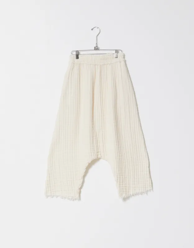 Sample Sale Raina Pant in 5 Layer Wavy Gauze sold by Atelier Delphine