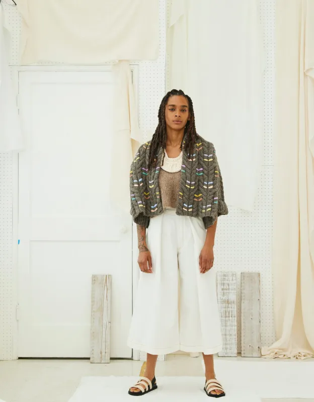 Handmade Sakura Necklace in Pima Cotton sold by Atelier Delphine