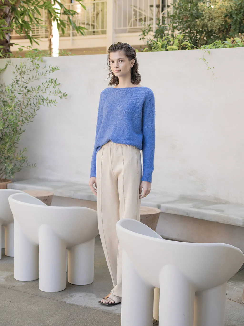 Archive Sale Serena Pant in Japanese Heavyweight Fleece sold by Atelier Delphine product image thumbnail 2