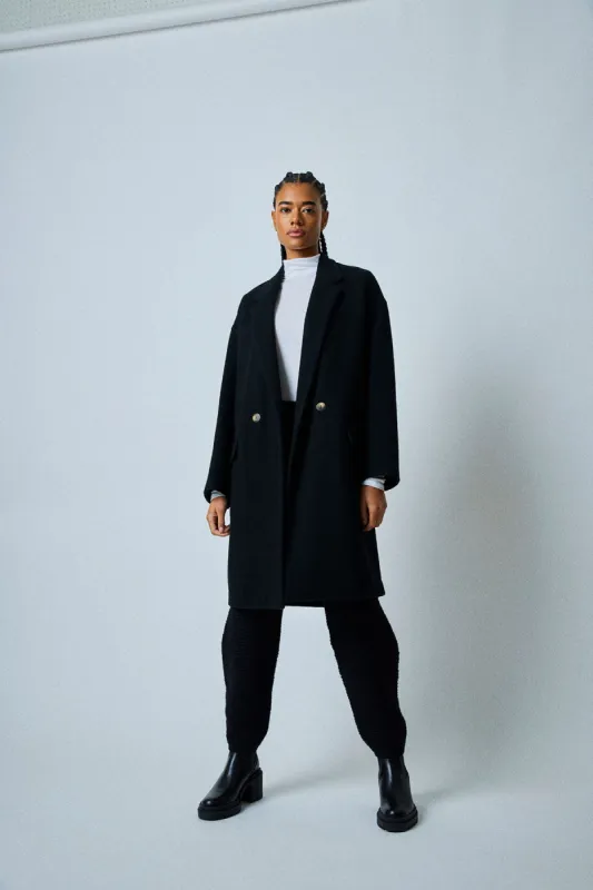 Daria Coat in Soft Wool made by Atelier Delphine