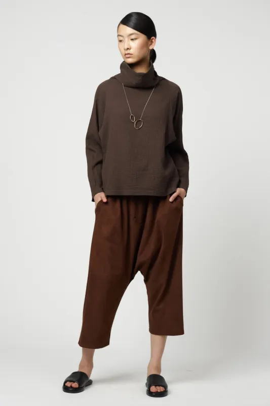 Fez Top in Organic Crinkled Cotton sold by Atelier Delphine