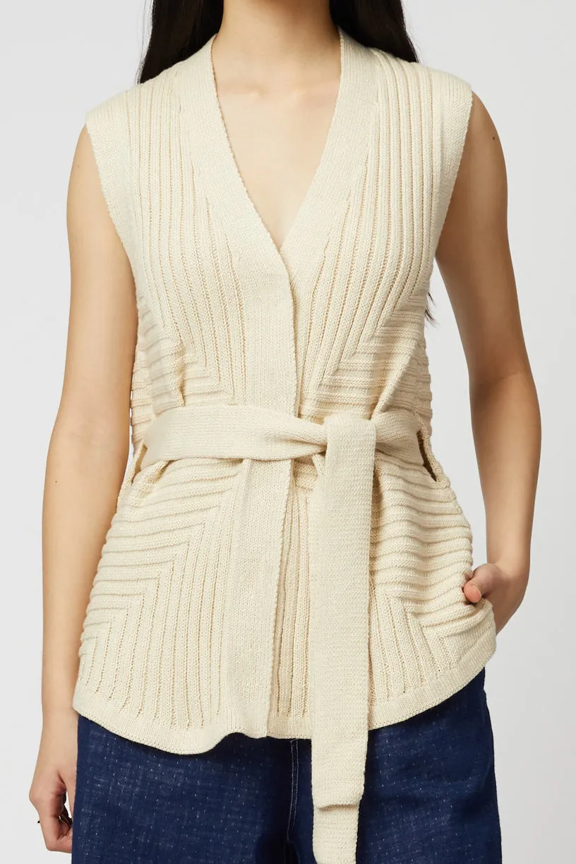 SLEEVELESS CARDIGAN sold by Atelier Delphine product image thumbnail 5