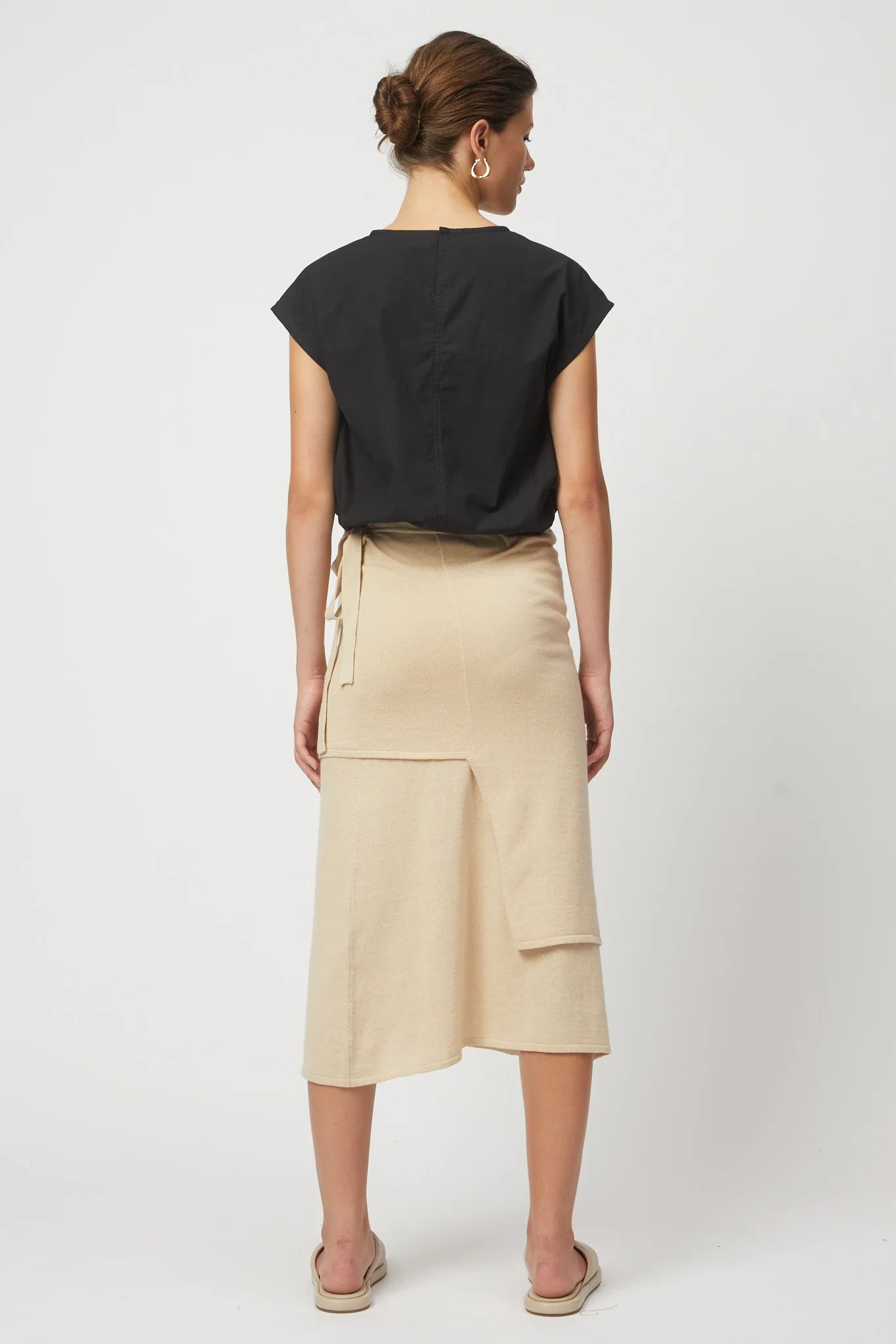 Midi Skirt with Tie sold by Atelier Delphine product image thumbnail 3