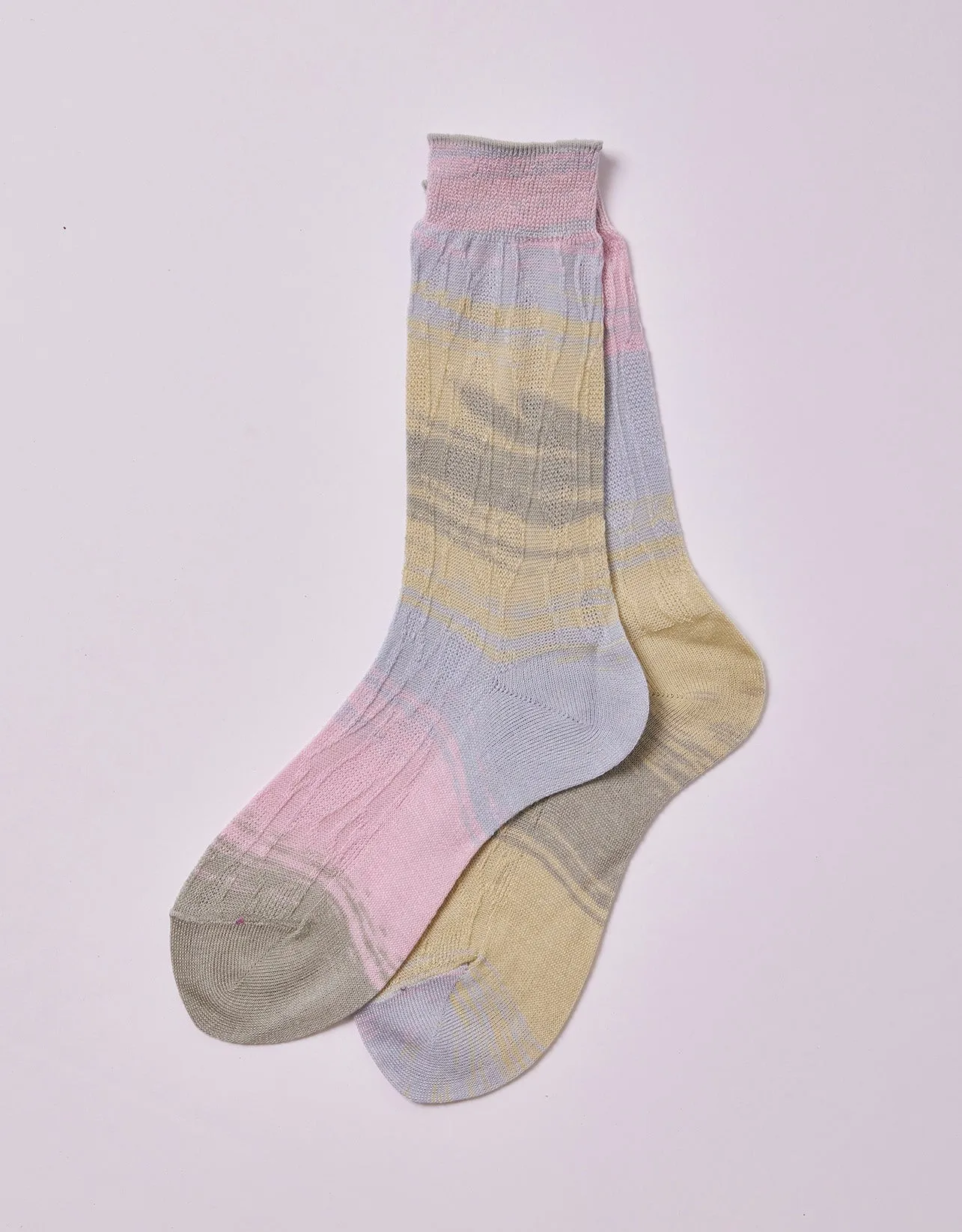 Japanese Leaf Kasuri Socks sold by Atelier Delphine product image thumbnail 4