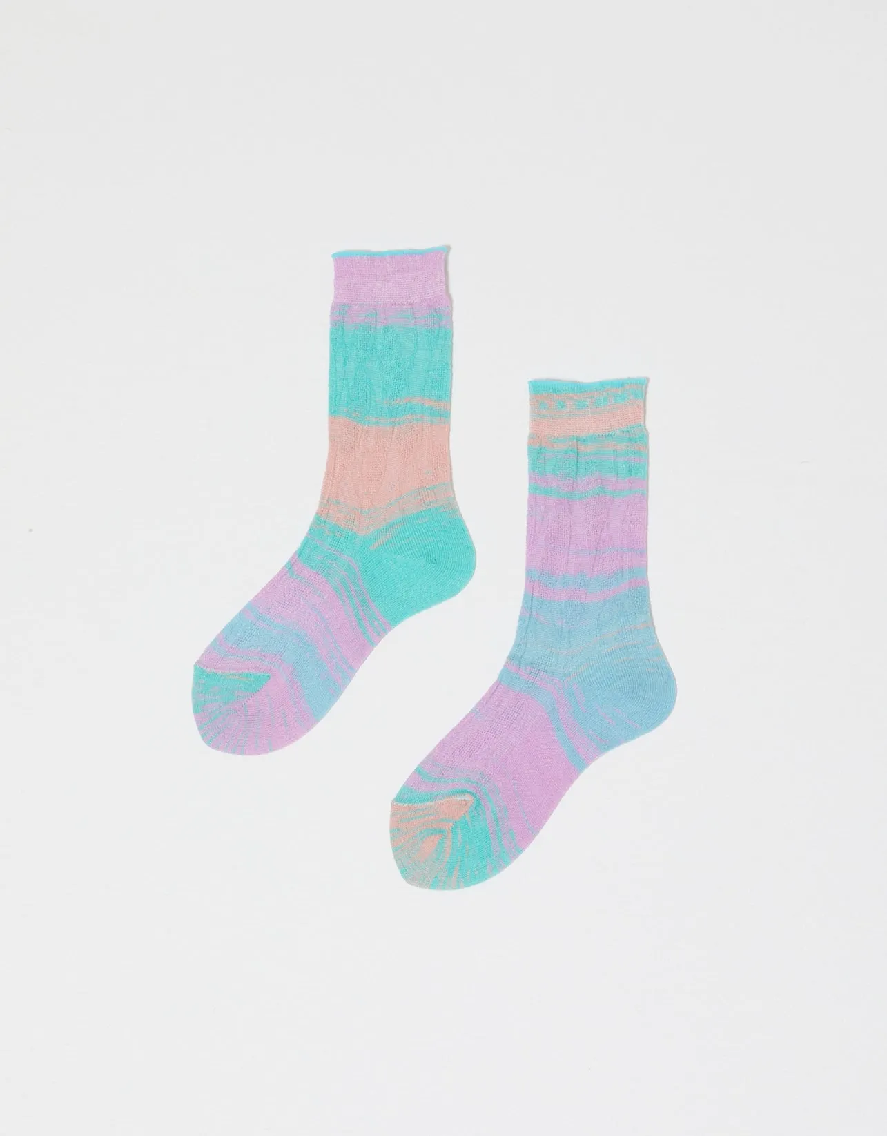 Japanese Leaf Kasuri Socks sold by Atelier Delphine product image thumbnail 5