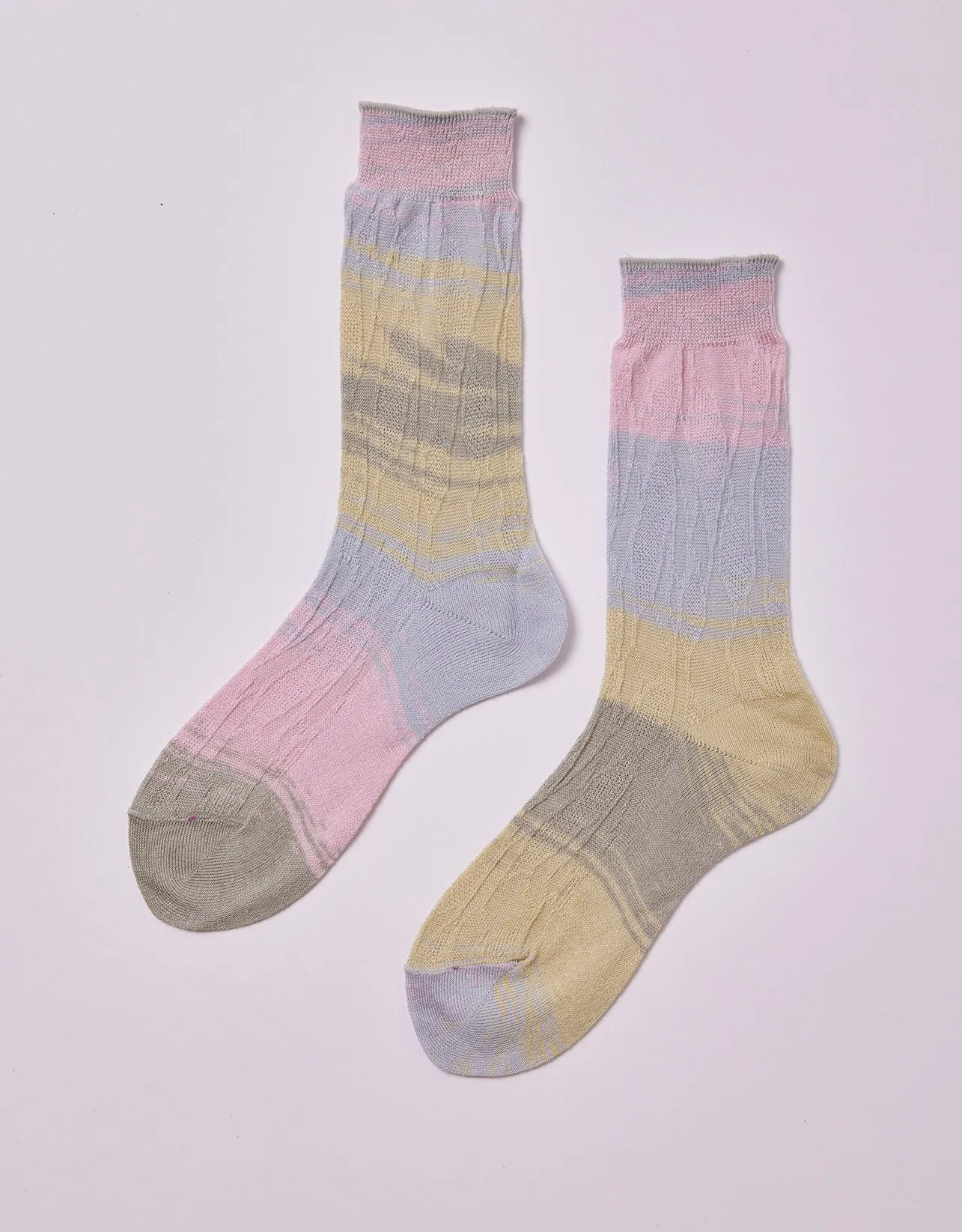Japanese Leaf Kasuri Socks sold by Atelier Delphine product image thumbnail 3