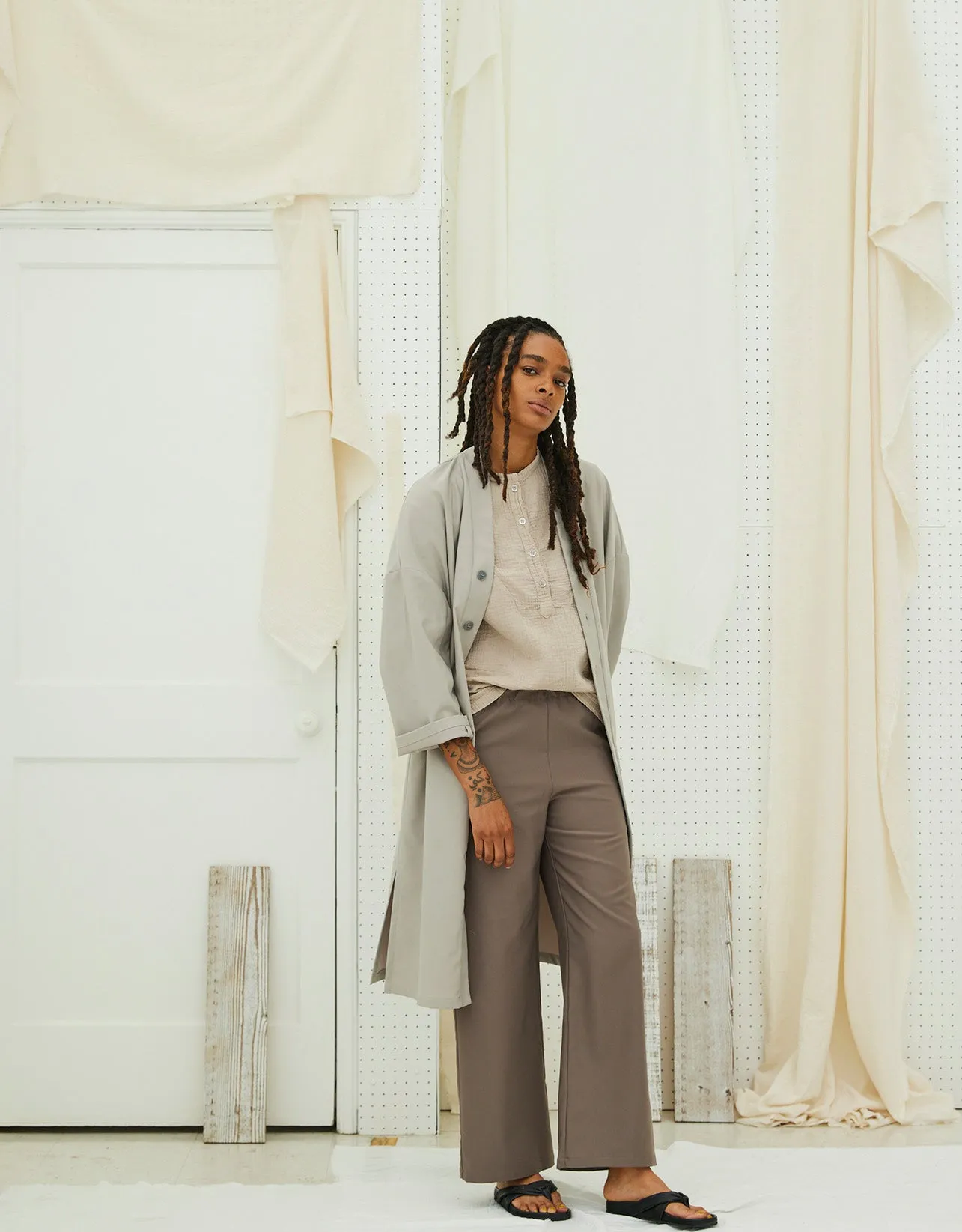 April Top in Crinkled Cotton, Core Colors sold by Atelier Delphine product image thumbnail 4