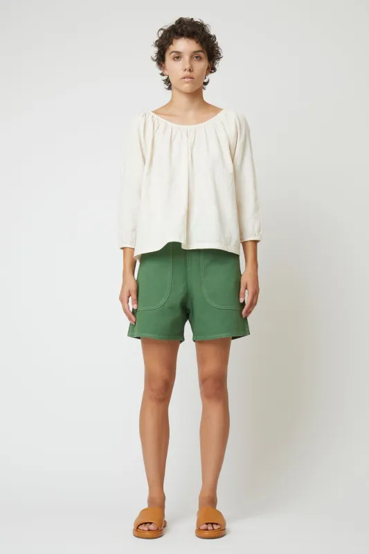 Afton Top in Organic Crinkled Cotton sold by Atelier Delphine