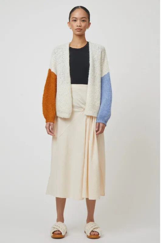 Color Blocking Cora Cardigan in Alpaca sold by Atelier Delphine