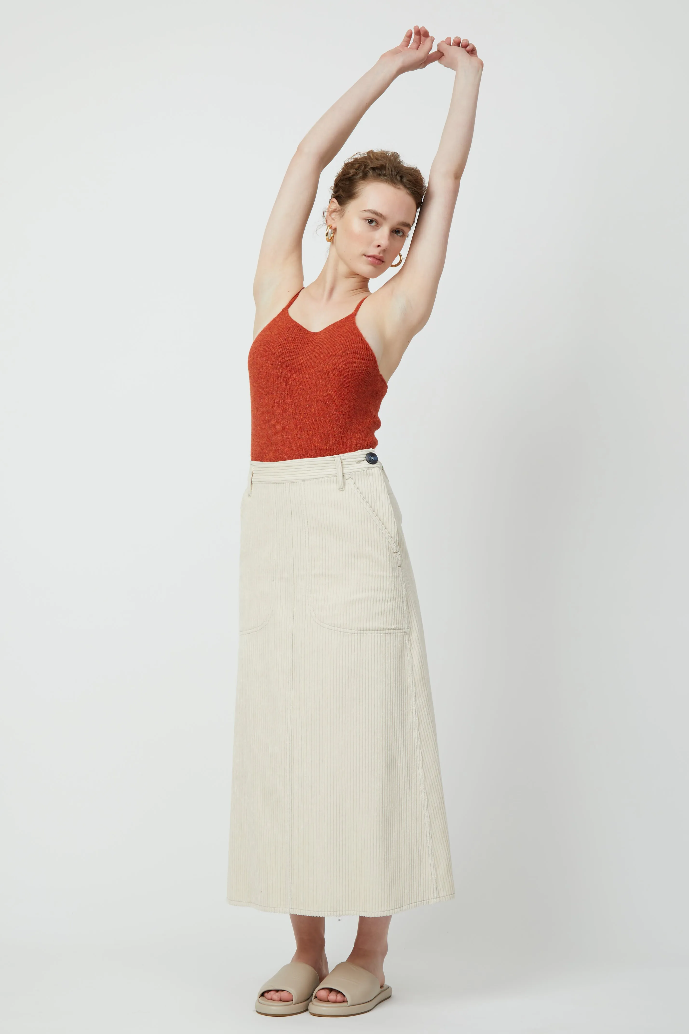 Erin Corduroy Western Skirt sold by Atelier Delphine