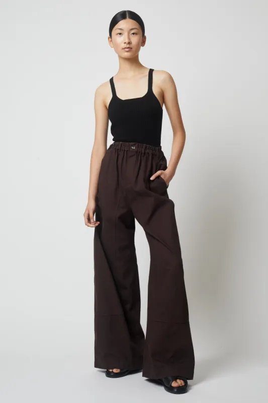 Dorian Twill Gusset Wide Pant sold by Atelier Delphine