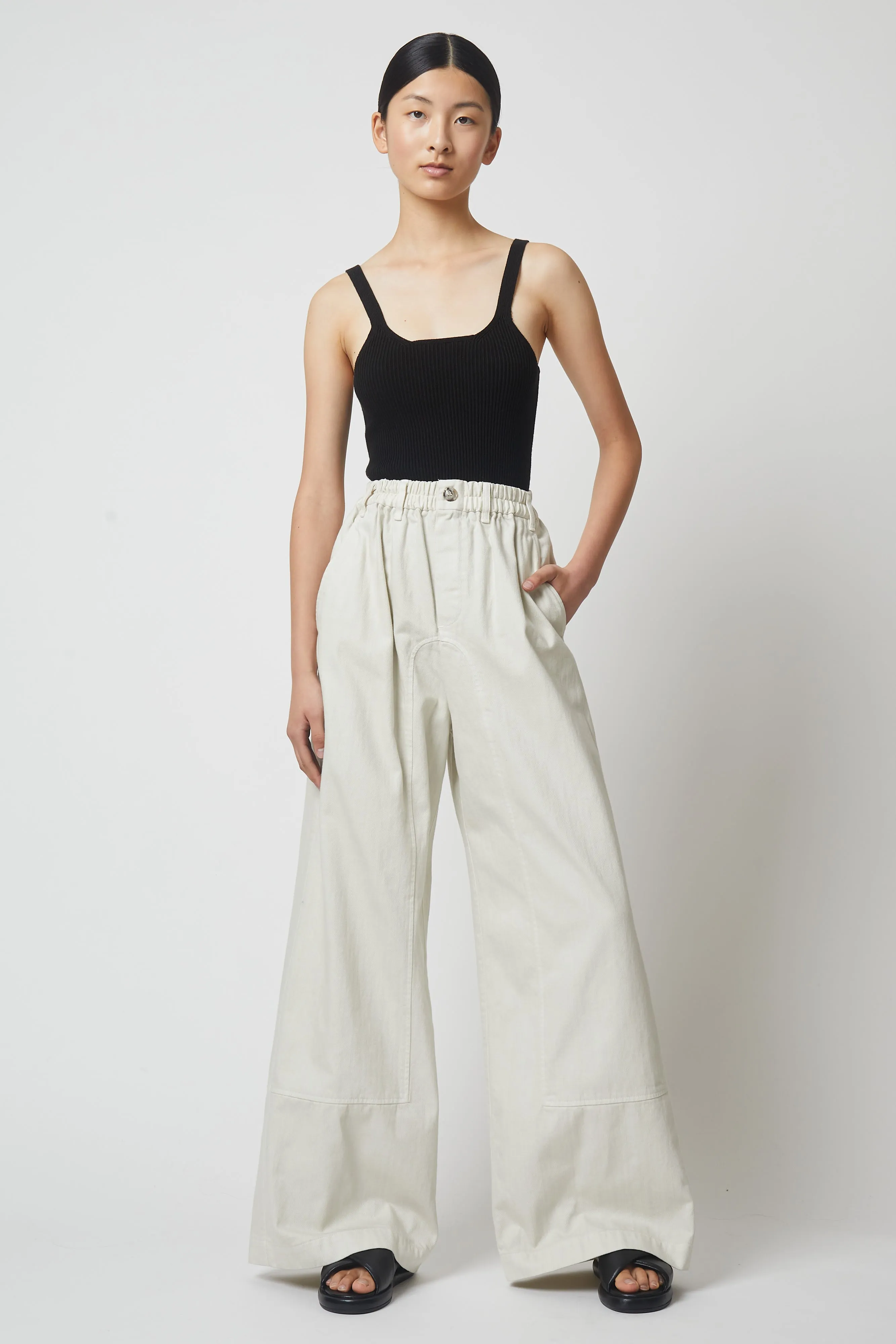 Dorian Twill Gusset Wide Pant sold by Atelier Delphine product image thumbnail 5