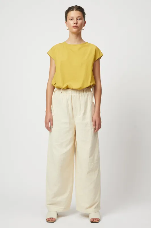 Slip On Blouse in Crinkled Organic Cotton sold by Atelier Delphine