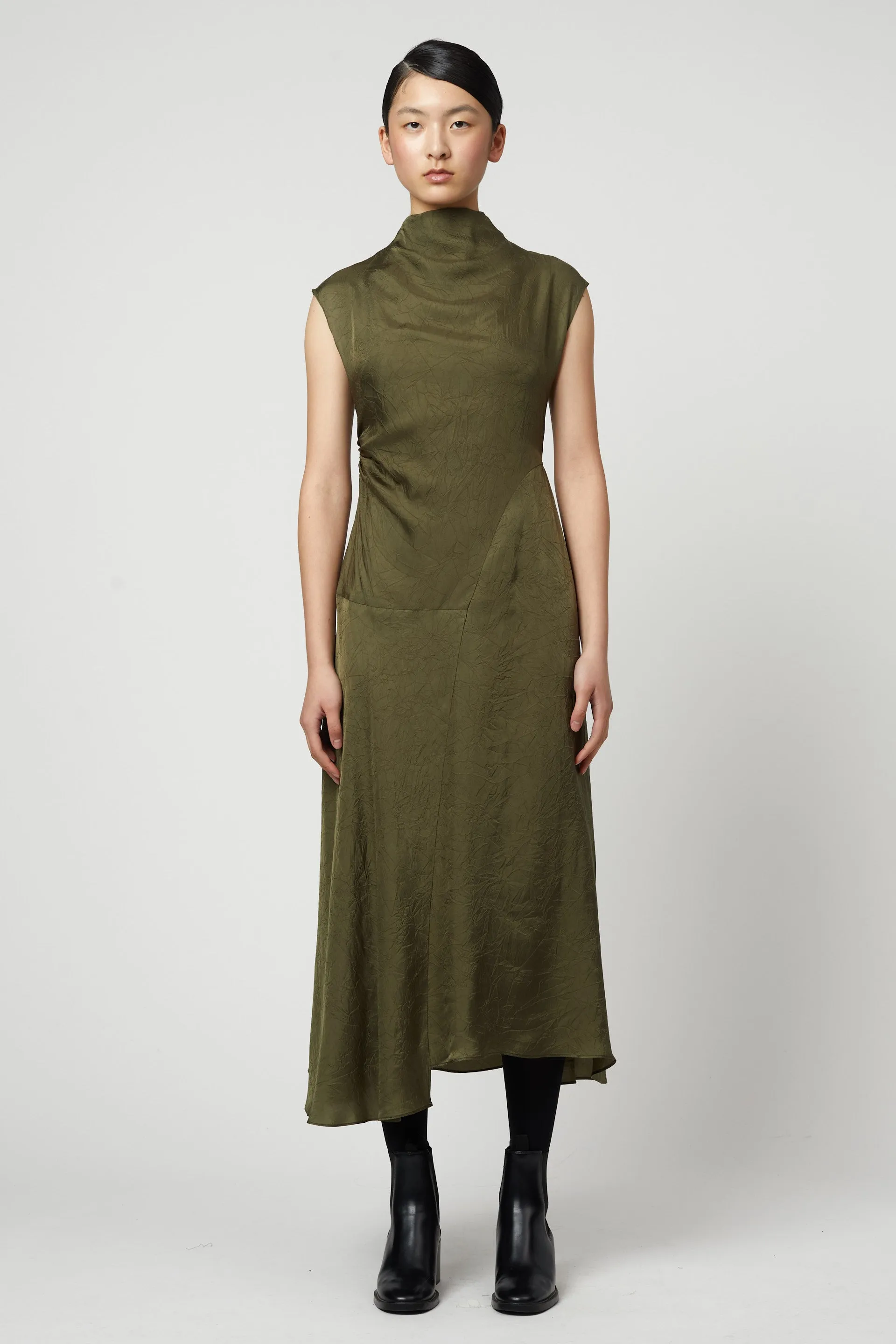 Twisted Crinkled Cupro Dress sold by Atelier Delphine product image thumbnail 3