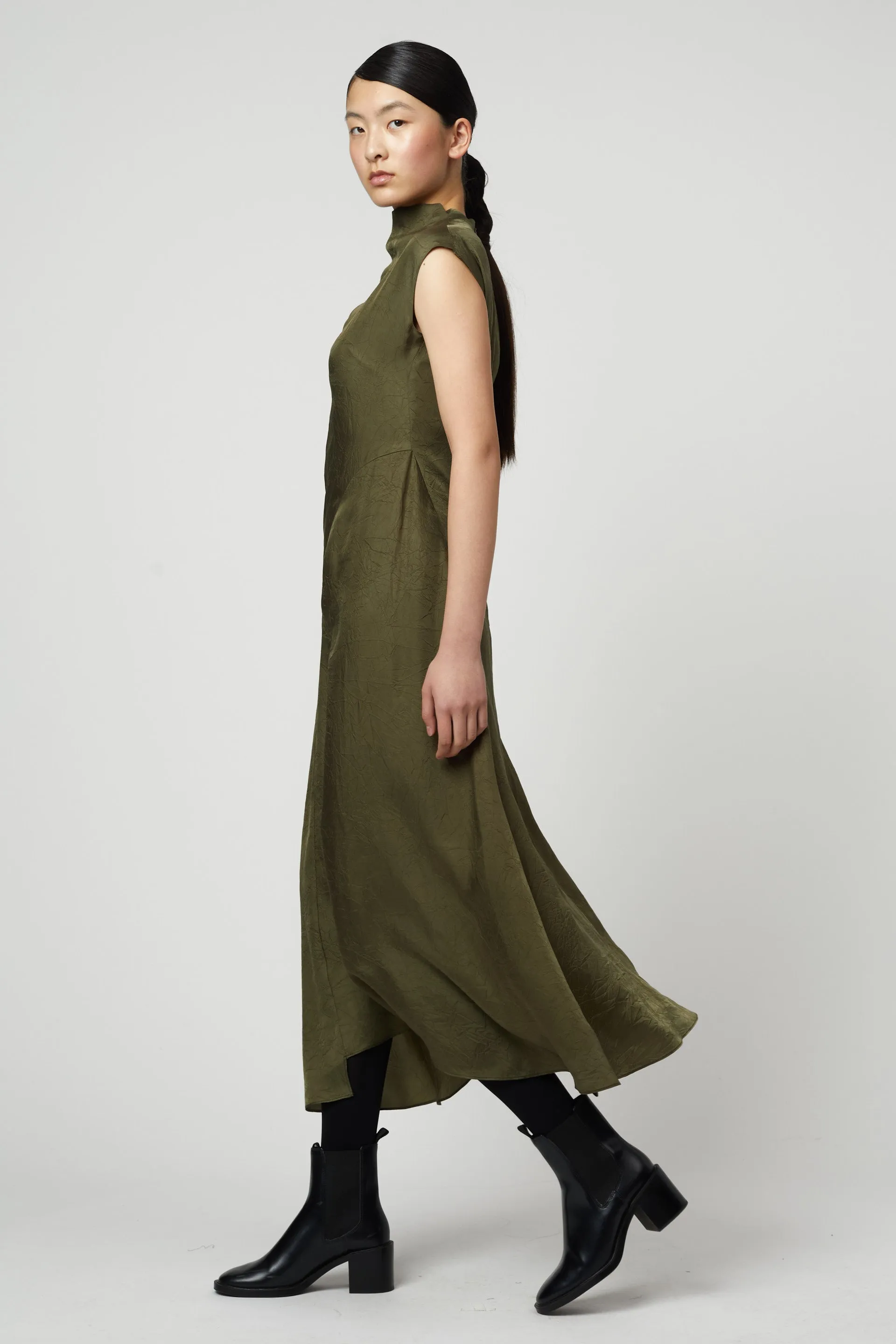 Twisted Crinkled Cupro Dress sold by Atelier Delphine product image thumbnail 5