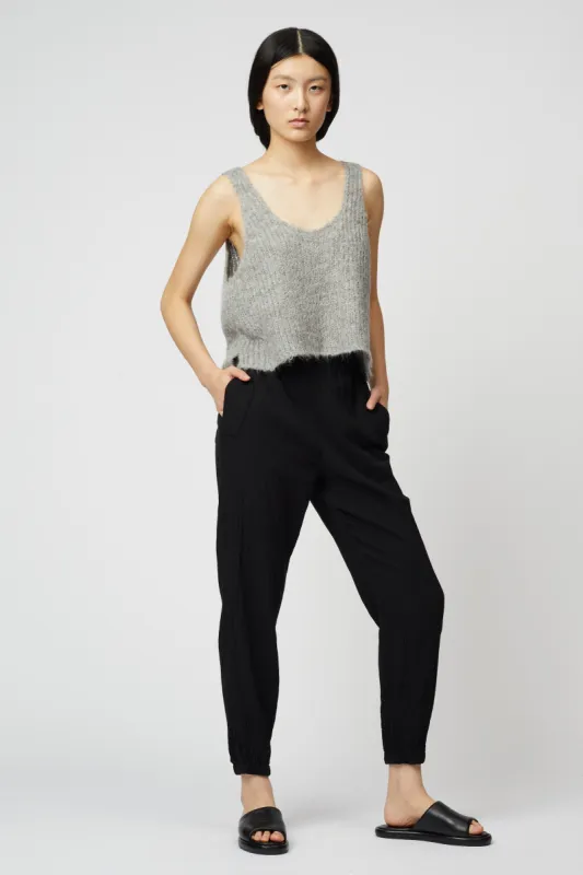 Tapered Crinkled Cotton Pant sold by Atelier Delphine