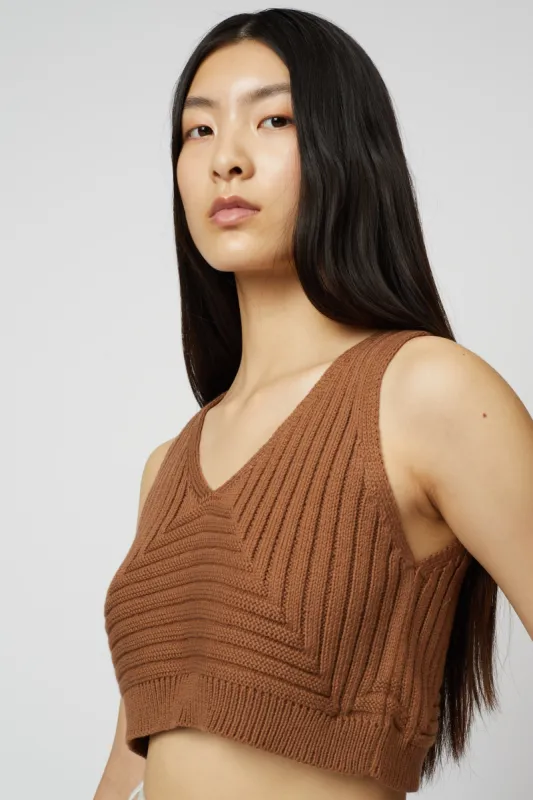 CROPPED RIB TOP sold by Atelier Delphine