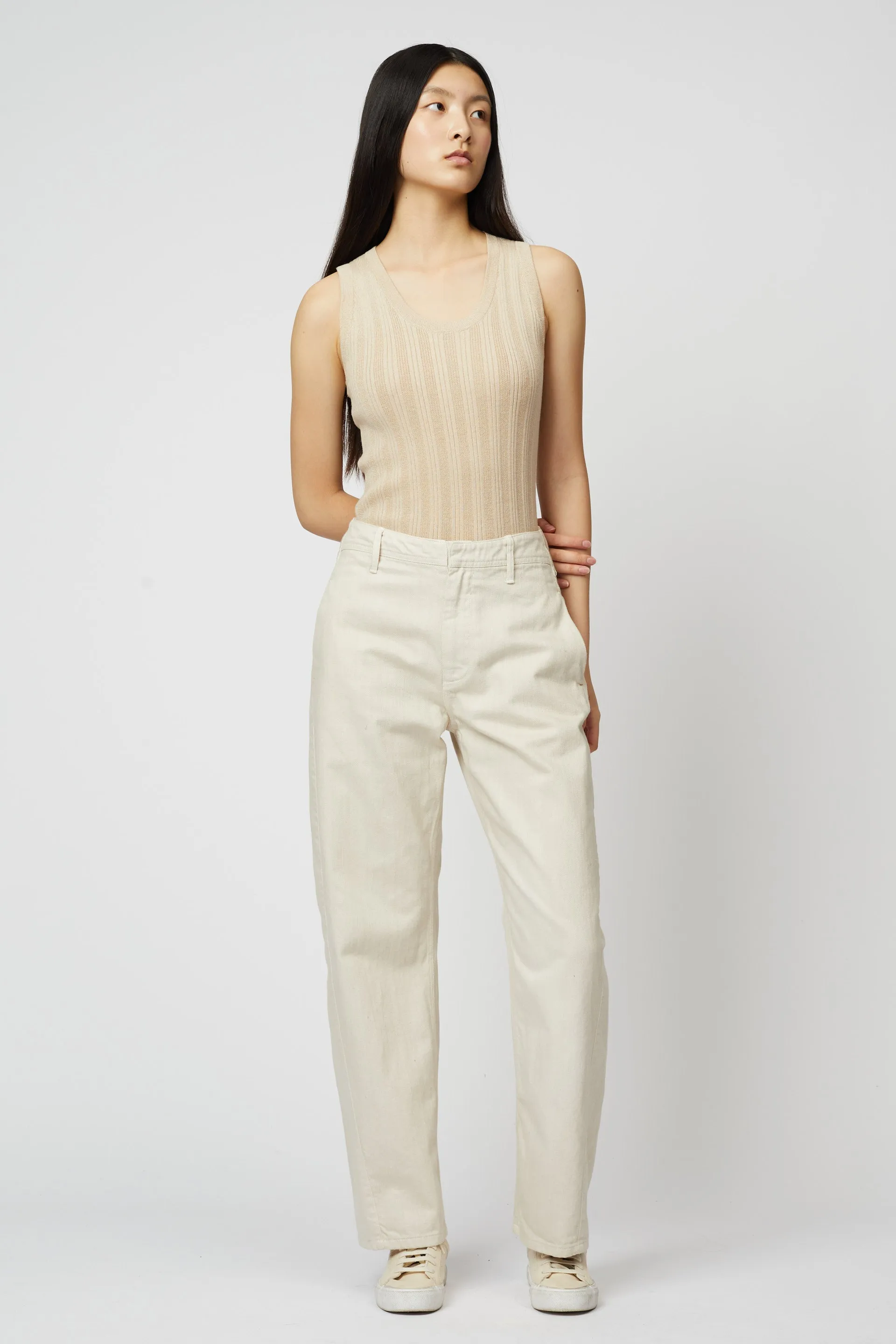 POINTELLE RELAXED TANK sold by Atelier Delphine product image thumbnail 4