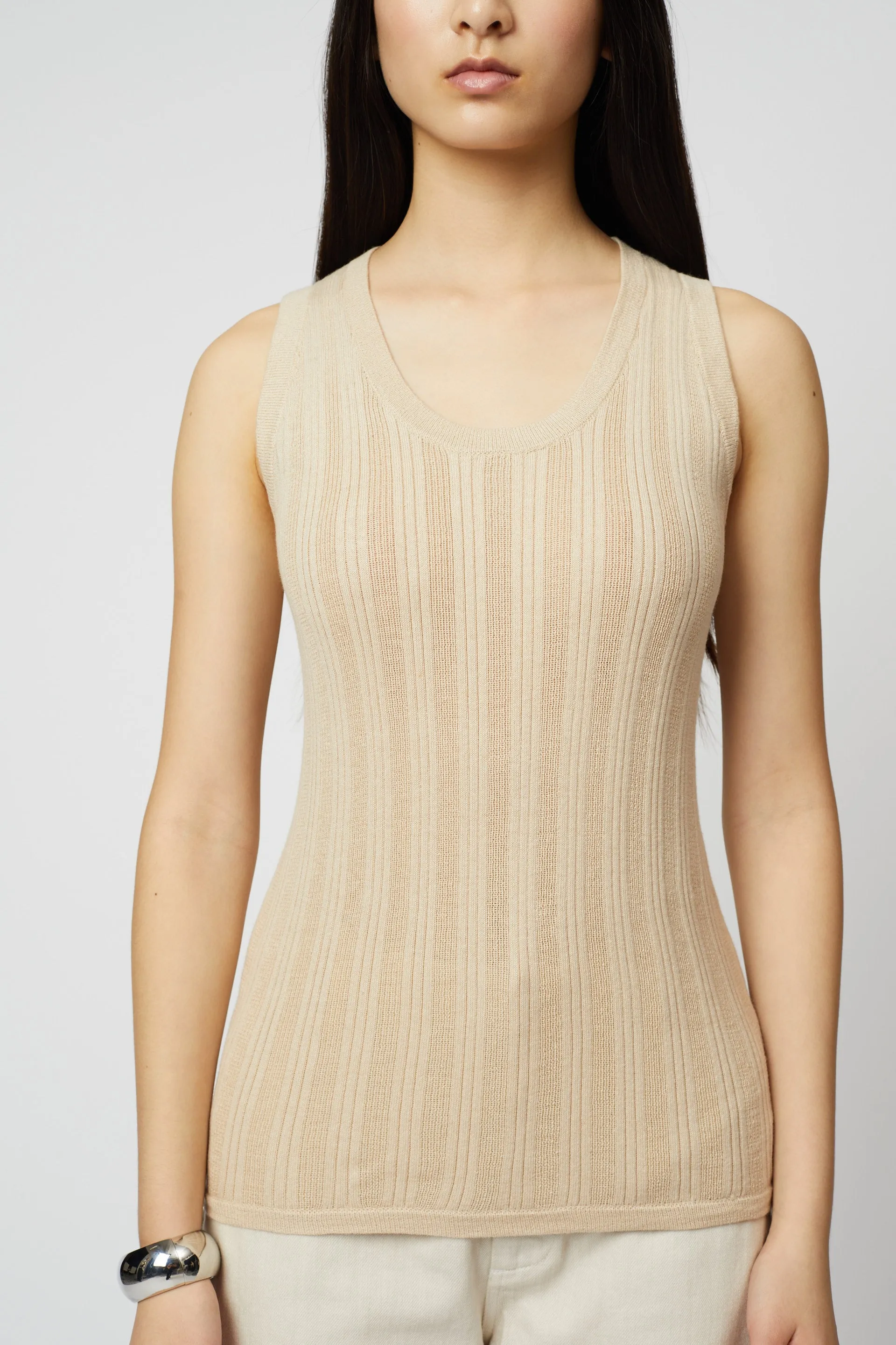 POINTELLE RELAXED TANK sold by Atelier Delphine product image thumbnail 5