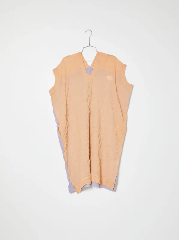 Crescent Dress Dual Color in Wave Cotton sold by Atelier Delphine