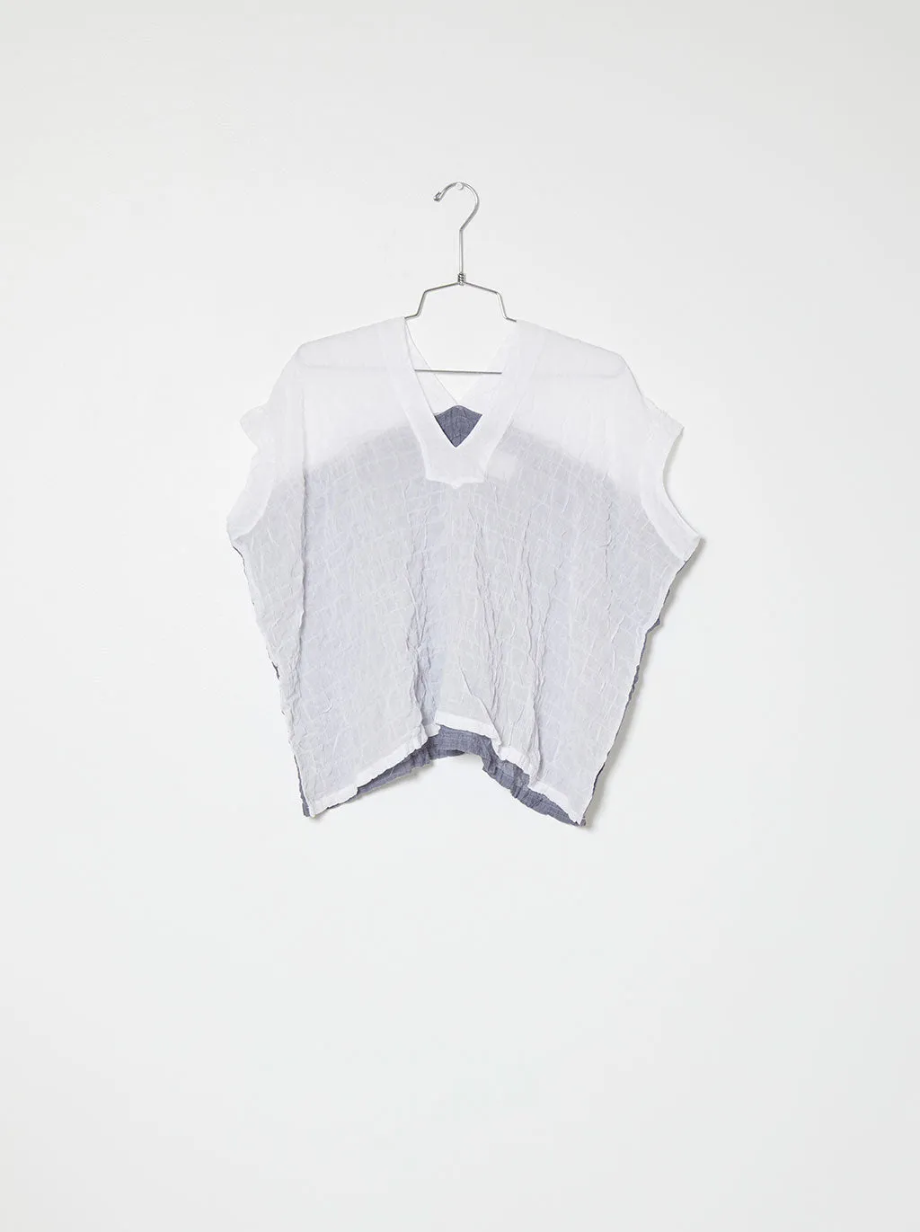 Celeste Top Dual Color in Wave Cotton sold by Atelier Delphine