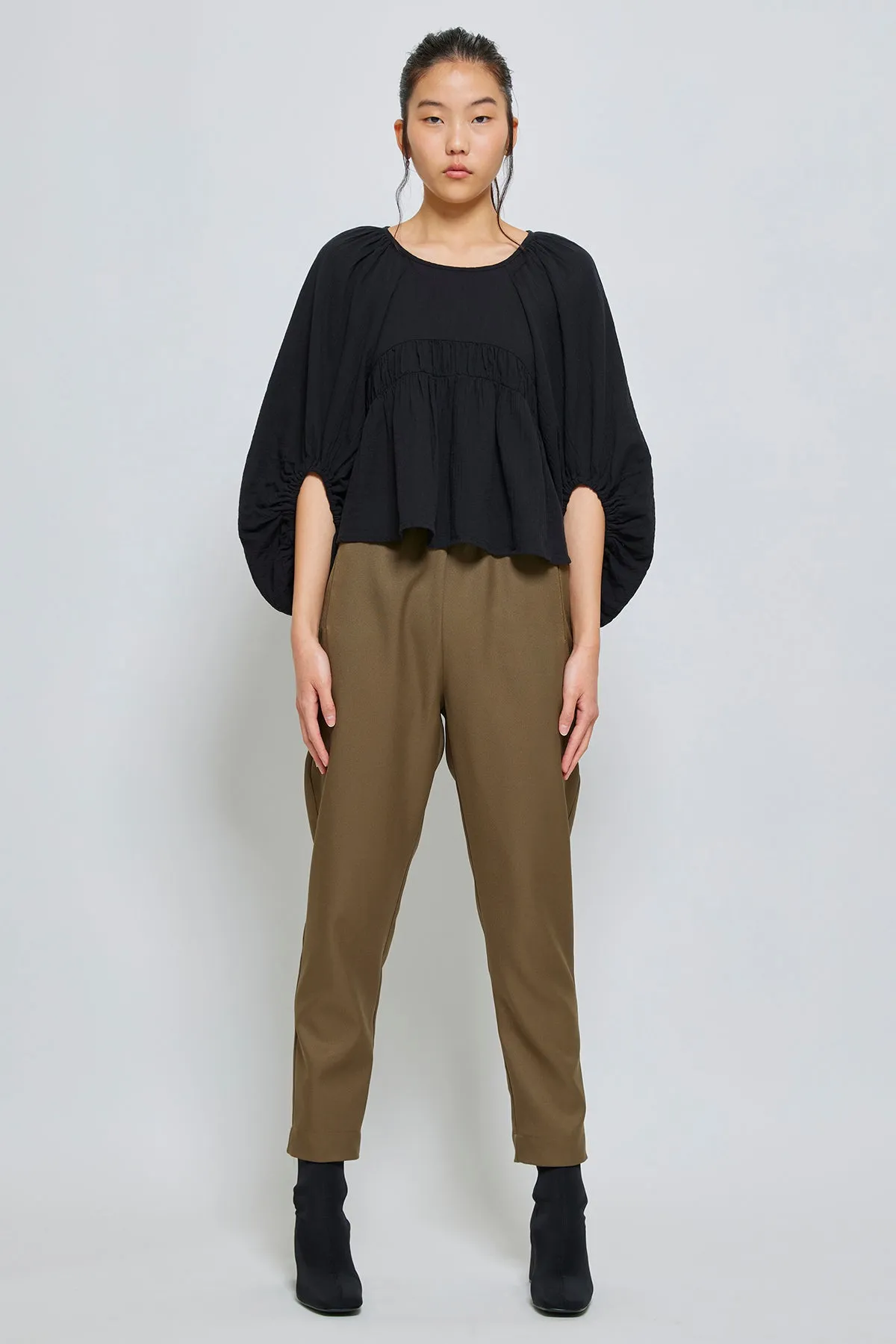 Maeve Blouse in Crinkled Cotton sold by Atelier Delphine