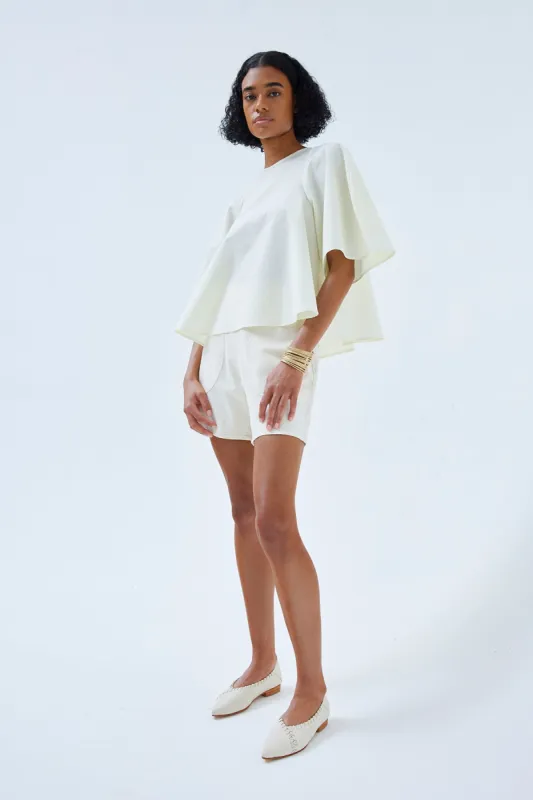 Willow Japanese Poplin Top sold by Atelier Delphine