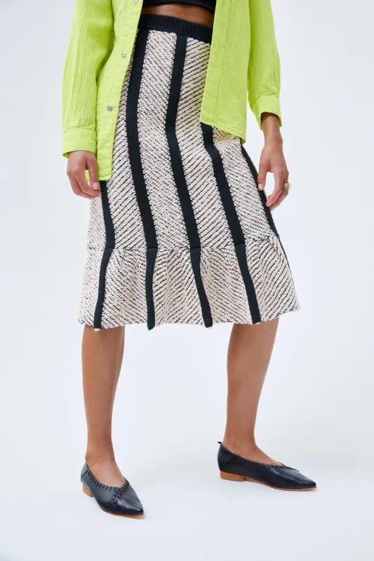 Uta Skirt in Brushed Cotton Knit made by Atelier Delphine