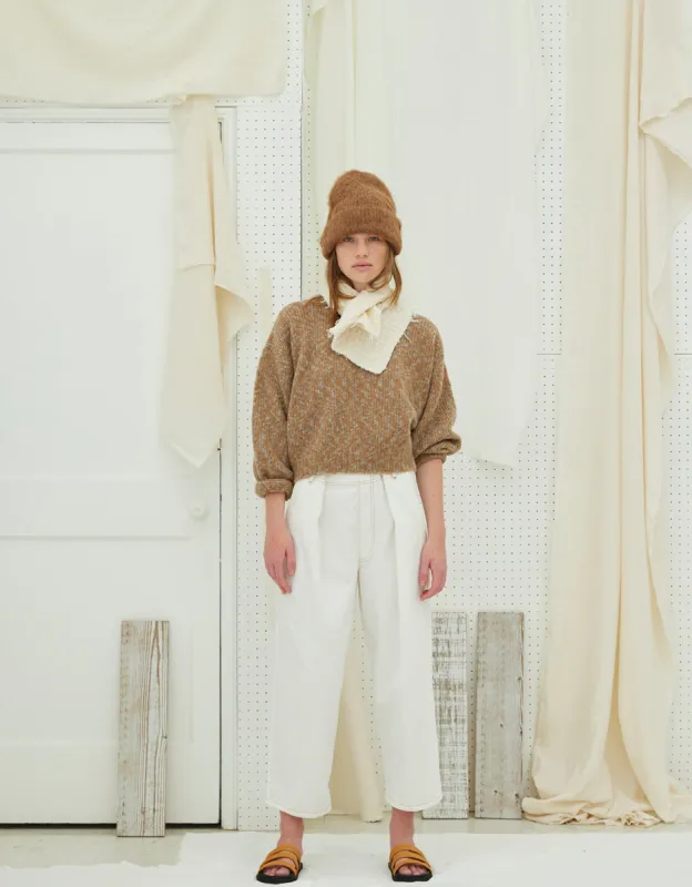 Archive Sale Small Boro Scarf in 5 Layer Wavy Gauze made by Atelier Delphine