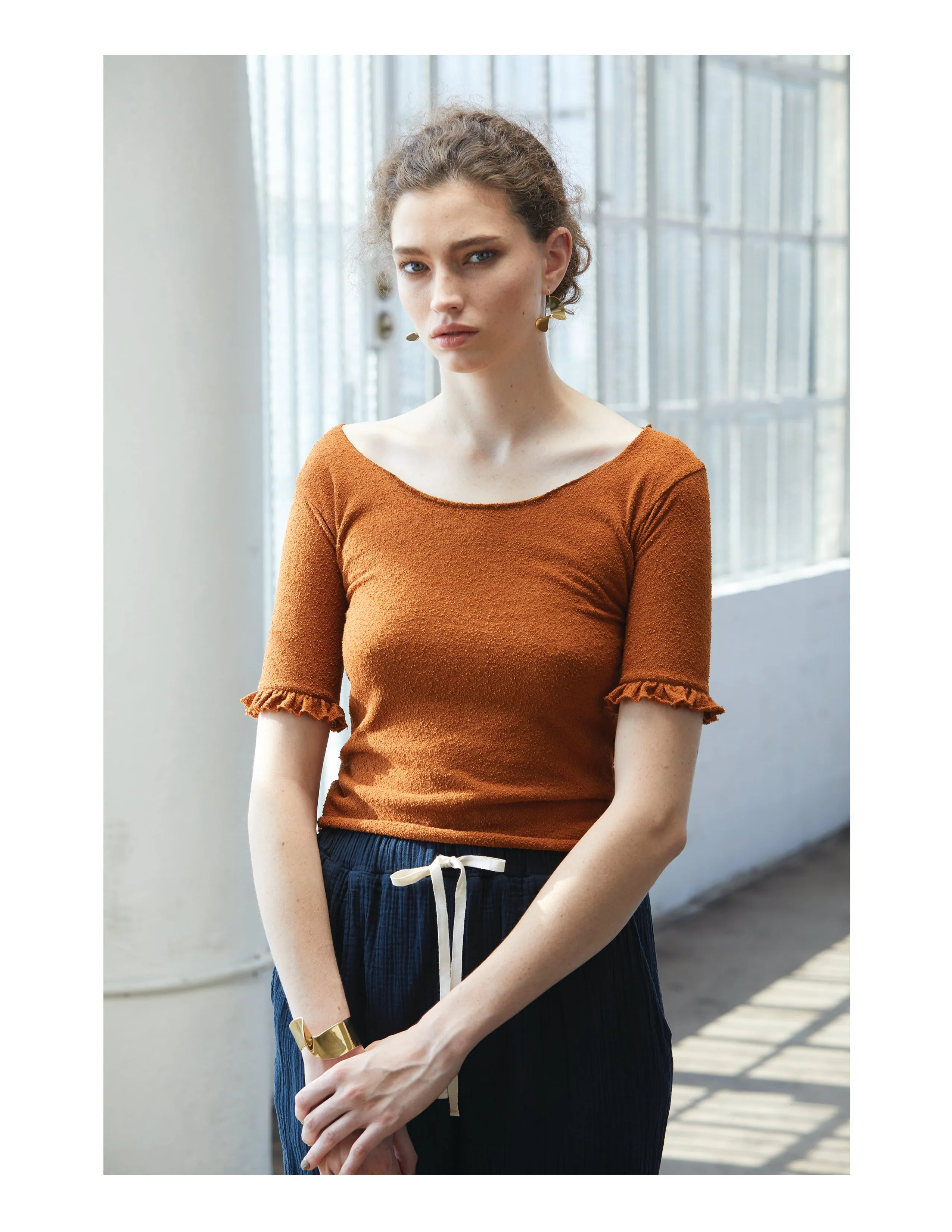 Frilled Sleeve Tee sold by Atelier Delphine product image thumbnail 2