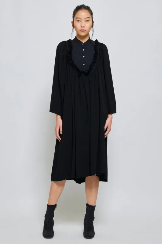 Fanny Dress in Brushed Viscose made by Atelier Delphine