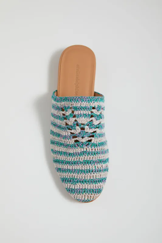 Carlota Hand Woven Slides sold by Atelier Delphine