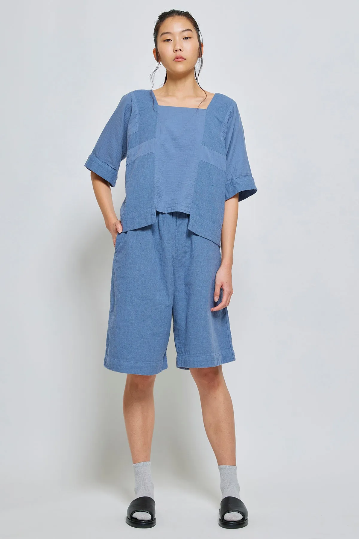 Elle Short in Double Layer Heavy Gauze sold by Atelier Delphine product image thumbnail 3