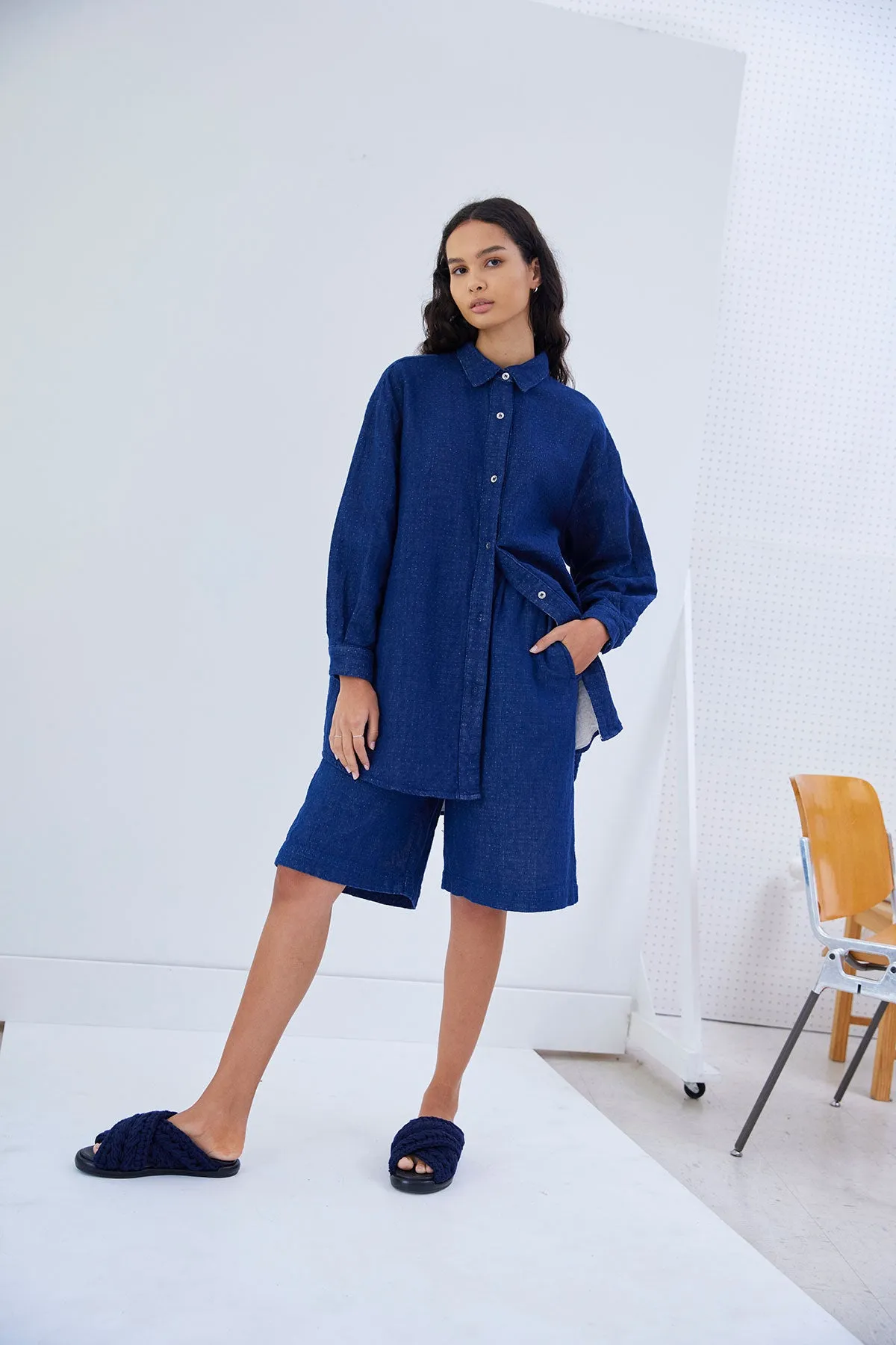 Elle Short in Double Layer Heavy Gauze sold by Atelier Delphine product image thumbnail 2