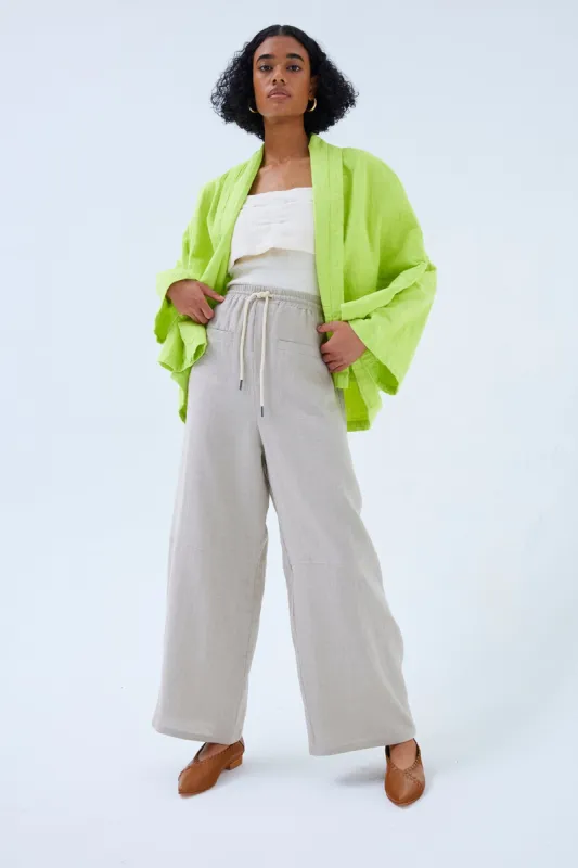 Kimono Jacket in Heavyweight Double Layered Cotton Gauze sold by Atelier Delphine