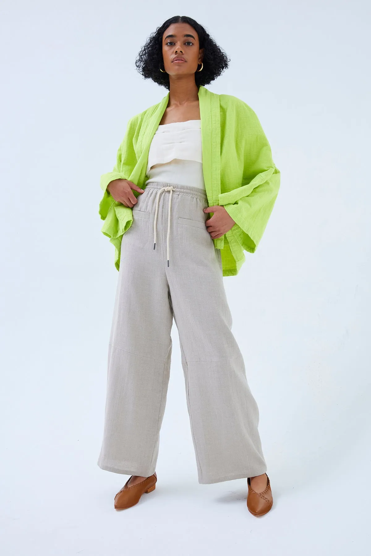 Kimono Jacket in Double Layer Gauze sold by Atelier Delphine