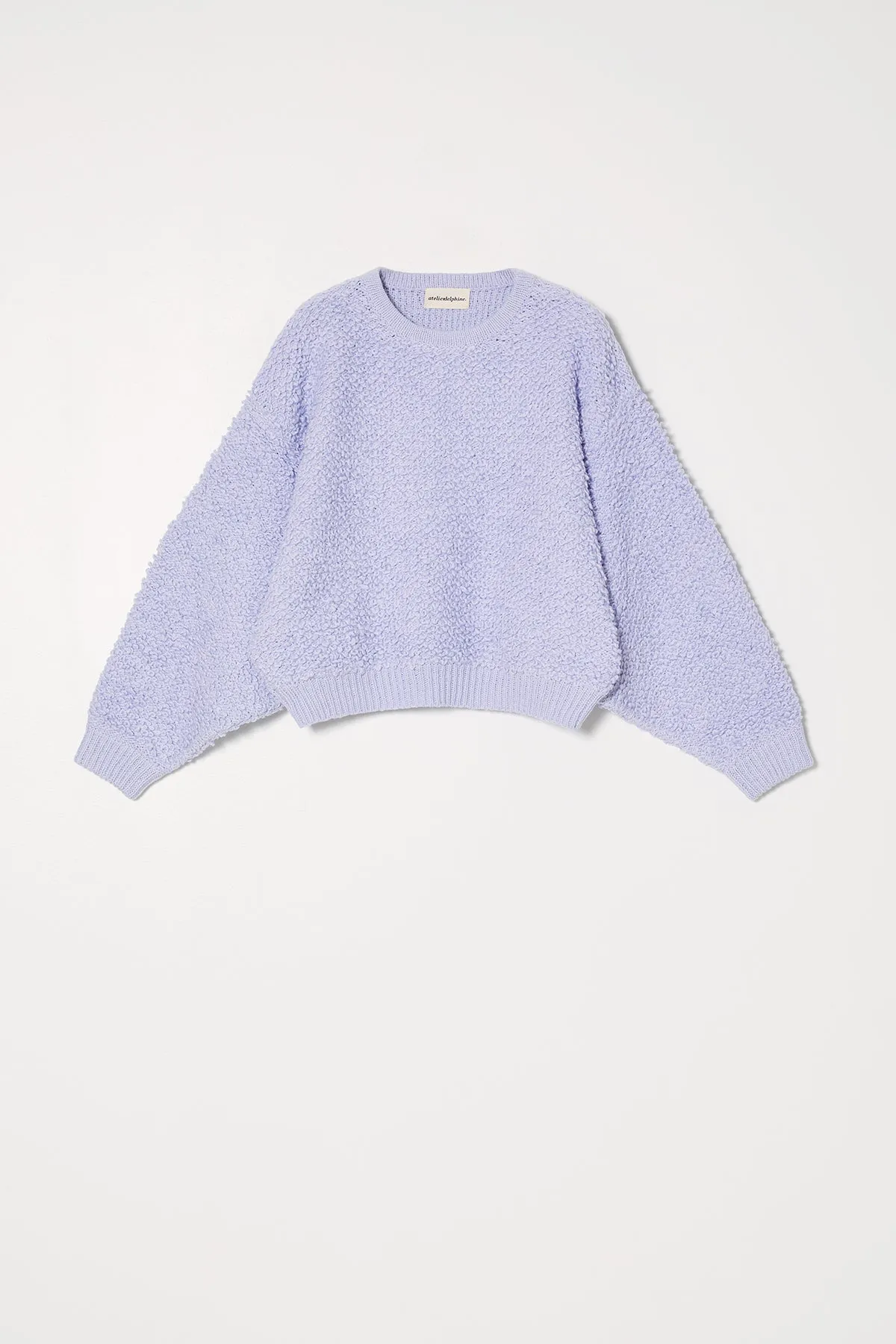 Balloon Sleeve Sweater in Chunky Loop Cotton sold by Atelier Delphine product image thumbnail 5