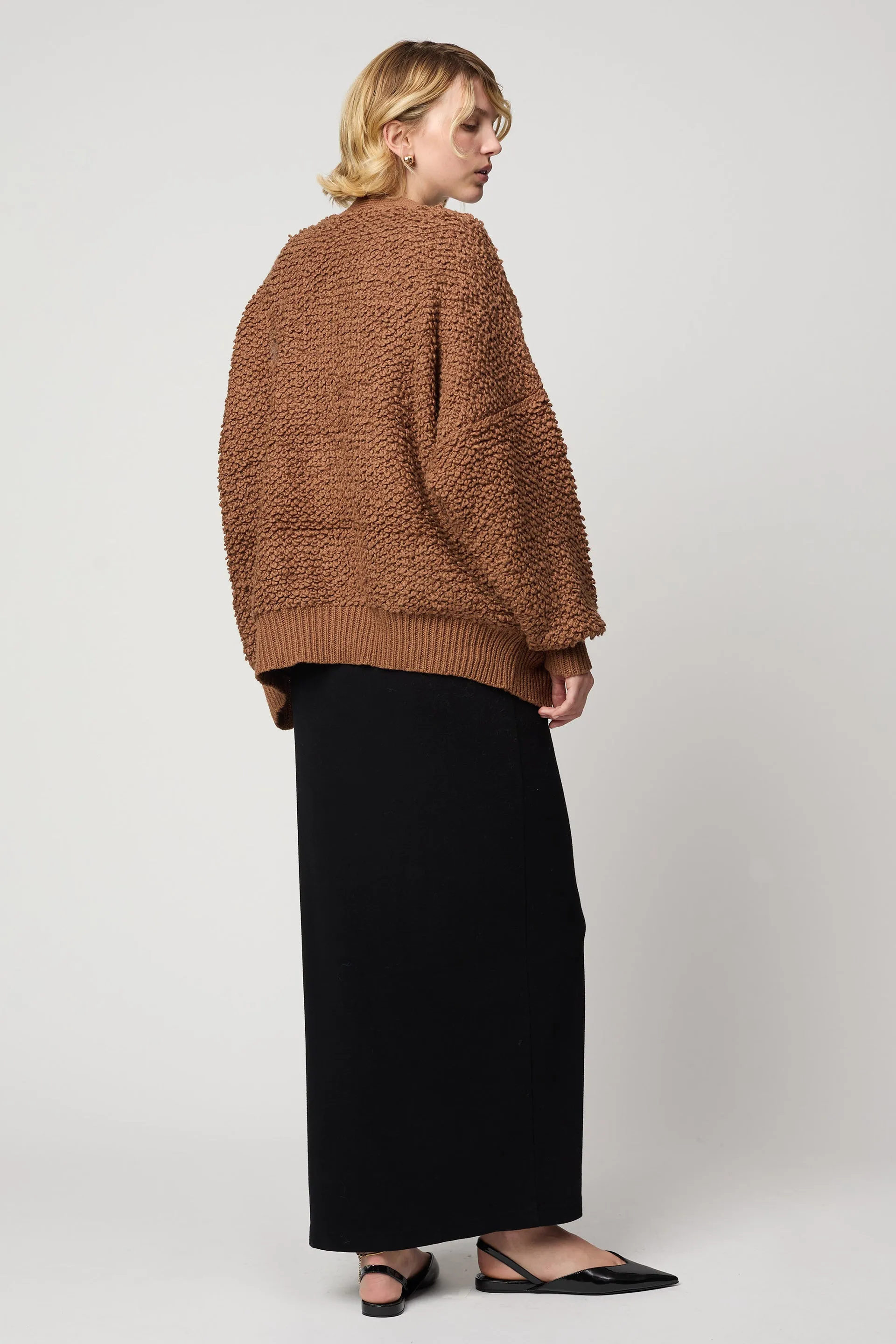 AMELIA CARDIGAN IN CHUNKY LOOP KNIT sold by Atelier Delphine product image thumbnail 4