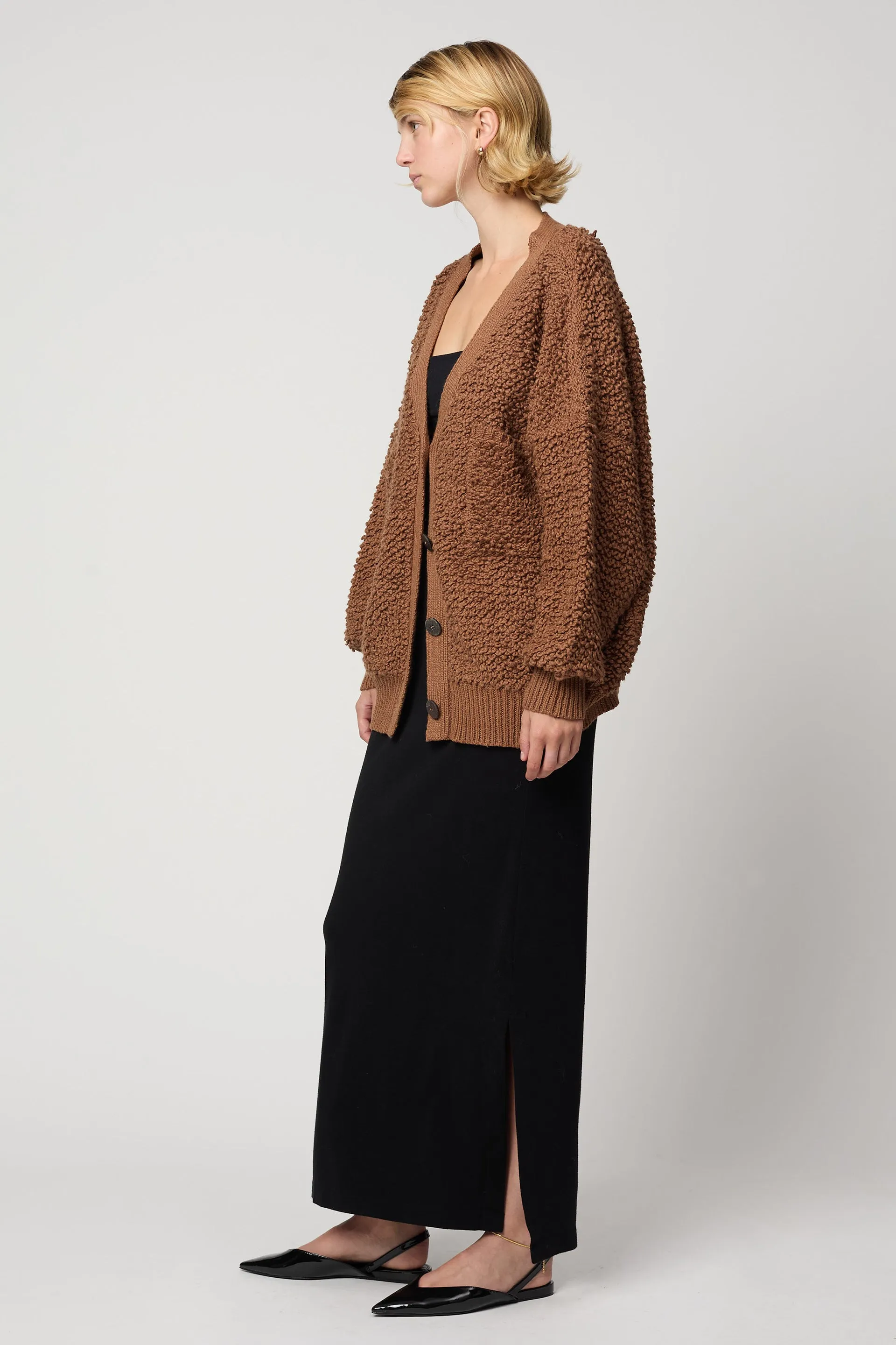 AMELIA CARDIGAN IN CHUNKY LOOP KNIT sold by Atelier Delphine product image thumbnail 3