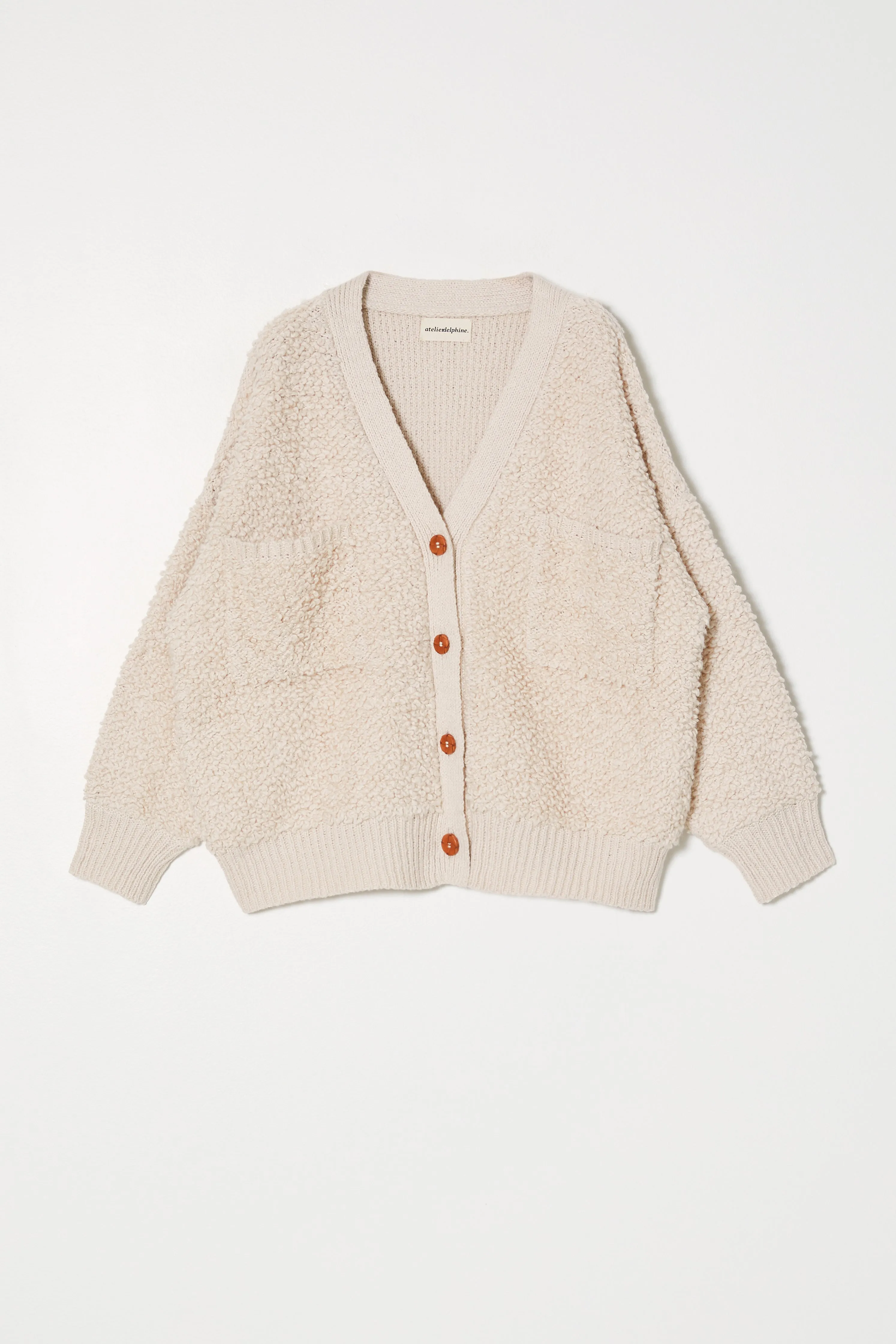 AMELIA CARDIGAN IN CHUNKY LOOP KNIT sold by Atelier Delphine product image thumbnail 5